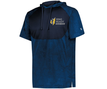 Load image into Gallery viewer, Ring Ready Stadium Print Short Sleeve Hooded Tee