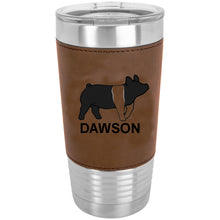 Load image into Gallery viewer, 20 oz Leather Tumbler- Livestock Species