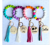 Load image into Gallery viewer, Silicone Beaded Wristlet