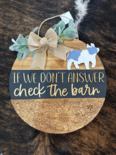 Load image into Gallery viewer, Floral Check The Barn Door Hanger - FREE SHIPPING