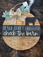 Load image into Gallery viewer, Floral Check The Barn Door Hanger - FREE SHIPPING
