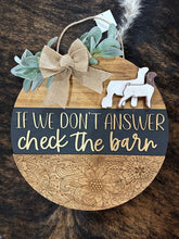 Load image into Gallery viewer, Floral Check The Barn Door Hanger - FREE SHIPPING