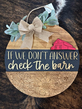Load image into Gallery viewer, Floral Check The Barn Door Hanger - FREE SHIPPING