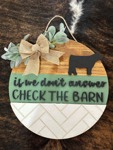 Load image into Gallery viewer, Subway Tile Check The Barn Door Hanger - FREE SHIPPING