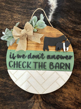 Load image into Gallery viewer, Subway Tile Check The Barn Door Hanger - FREE SHIPPING