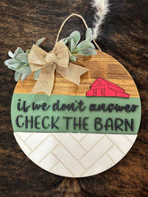 Load image into Gallery viewer, Subway Tile Check The Barn Door Hanger - FREE SHIPPING