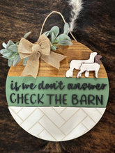 Load image into Gallery viewer, Subway Tile Check The Barn Door Hanger - FREE SHIPPING