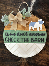 Load image into Gallery viewer, Subway Tile Check The Barn Door Hanger - FREE SHIPPING
