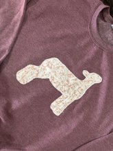 Load image into Gallery viewer, Purple & Floral Animal Silhouette Crewneck Sweatshirt