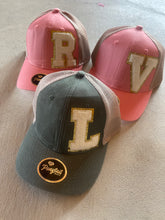 Load image into Gallery viewer, Chenille Initial Hat