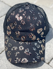 Load image into Gallery viewer, Leopard Chenille Initial Hat
