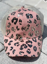 Load image into Gallery viewer, Leopard Chenille Initial Hat