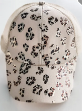 Load image into Gallery viewer, Leopard Chenille Initial Hat