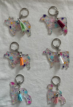 Load image into Gallery viewer, Confetti Dots Livestock Keychain
