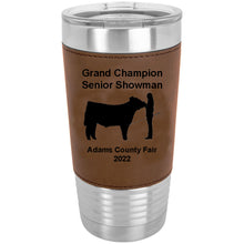 Load image into Gallery viewer, 20 oz Leather Tumbler- Award
