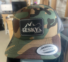 Load image into Gallery viewer, Camo Leather Patch Hat - CUSTOM
