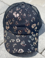 Load image into Gallery viewer, Leopard Chenille Initial Hat
