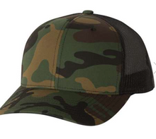 Load image into Gallery viewer, Camo Leather Patch Hat - CUSTOM
